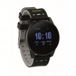 Smartwatch mit Logo Farbe grau Ansicht mit Logo 1