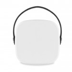 Lautsprecher aus Bambus mit Logo und Bluetooth 5.0 Farbe weiß dritte Ansicht