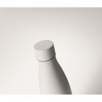 Bedruckte Thermosflasche aus Stahl Farbe weiß viertes Detailbild