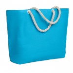 Strandtaschen mit Seilhenkeln Farbe türkis
