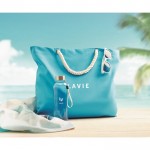Strandtaschen mit Seilhenkeln Farbe türkis Stimmungsbild 3 mit Druck