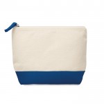 Kulturtaschen aus Baumwolle bedrucken Farbe blau