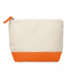 Kulturtaschen aus Baumwolle bedrucken Farbe orange