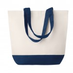 Basis-Einkaufstasche und farbige Henkel Farbe blau