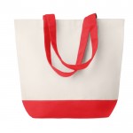 Basis-Einkaufstasche und farbige Henkel Farbe rot