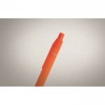 Nachhaltige Kugelschreiber als Werbeartikel Farbe orange vierte Ansicht