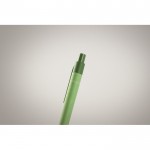 Nachhaltige Kugelschreiber als Werbeartikel Farbe lindgrün vierte Ansicht