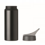 Metallflaschen mit Strohhalm bedrucken Farbe schwarz vierte Ansicht