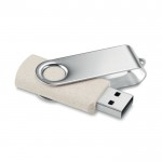 Nachhaltiger USB-Stick bedrucken mit drehbaren Metallclip