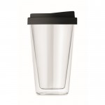 Tasse aus Borosilikatglas zum Mitnehmen Farbe schwarz fünfte Ansicht