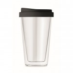 Tasse aus Borosilikatglas zum Mitnehmen Farbe schwarz sechste Ansicht