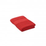 Baumwollhandtuch klein mit Aufdruck Farbe rot