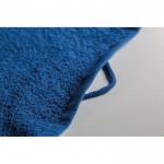 Baumwollhandtuch klein mit Aufdruck Farbe köngisblau zweites Detailbild