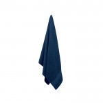 Handtücher aus Bio-Baumwolle mit Logo Farbe blau dritte Ansicht