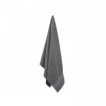 Handtücher aus Bio-Baumwolle mit Logo Farbe grau dritte Ansicht
