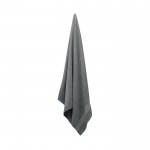 Großes Handtuch aus Baumwolle als Werbeartikel Farbe grau dritte Ansicht