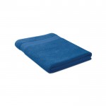 Großes Handtuch aus Baumwolle als Werbeartikel Farbe köngisblau