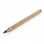 Dreieckiger Bambus-Stift mit Touchpen und unendlicher Tinte farbe braun