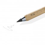 Dreieckiger Bambus-Stift mit Touchpen und unendlicher Tinte farbe braun sechste Ansicht