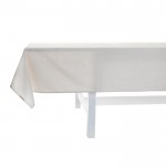 Tischdecke aus wassersparender Baumwolle Farbe weiß vierte Ansicht