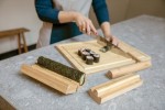 Utensilienset zur Sushi-Zubereitung Farbe braun Lifestyle-Bild