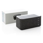 Lautsprecher als Werbegeschenk mit Ladegerät Farbe grau Ansicht mit Box