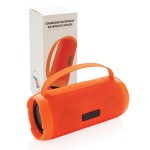 Lautsprecher mit Logo für draußen Farbe orange Ansicht mit Box