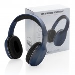 Bluetooth-Kopfhörer im modernen Design Farbe marineblau Ansicht mit Box