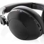 Faltbarer Kopfhörer mit Geräuschunterdrückung und Sitzkissen farbe schwarz achte Ansicht