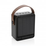 Kabelloser Lautsprecher mit Solarpanel mit LED-Licht farbe schwarz dritte Ansicht