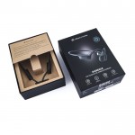Kopfhörer mit integriertem Mikrofon, ideal zum Sport machen farbe schwarz Ansicht mit Box