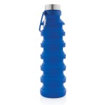 Faltbare Trinkflasche mit Karabinerhaken Farbe blau fünfte Ansicht