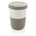 Nachhaltige Kaffeetasse To Go bedrucken Farbe grau