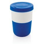 Nachhaltige Kaffeetasse To Go bedrucken Farbe blau