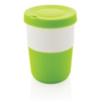 Nachhaltige Kaffeetasse To Go bedrucken Farbe grün