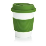 Spülmaschinenfester, biologisch abbaubarer Kaffeebecher To Go Farbe grün
