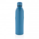 Recycelte Stahlflasche als Werbeartikel Farbe Blau zweite Ansicht