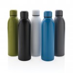 Recycelte Stahlflasche als Werbeartikel Farbe Blau Ansicht in verschiedenen Farben