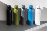Recycelte Stahlflasche als Werbeartikel Farbe Blau Lifestyle-Bild