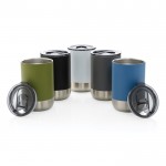 Thermosbecher aus recyceltem Stahl Farbe Dunkelgrau Ansicht in verschiedenen Farben