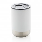 Thermosbecher aus recyceltem Stahl Farbe Weiß fünfte Ansicht
