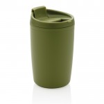 Thermobecher aus recyceltem Kunststoff Farbe Militärgrün sechste Ansicht