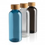 Kunststofflasche recycelt mit Bambusverschluss Farbe Blau Ansicht in verschiedenen Farben