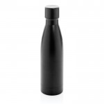 Elegante Metallflasche aus recyceltem Stahl Farbe Schwarz fünfte Ansicht
