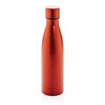 Elegante Metallflasche aus recyceltem Stahl Farbe Rot fünfte Ansicht