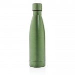 Elegante Metallflasche aus recyceltem Stahl Farbe Dunkelgrün zweite Ansicht