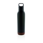 Wiederverwendbare Flaschen mit Korkboden Farbe schwarz zweite Ansicht
