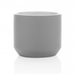 Keramikbecher im modernen Design Farbe grau dritte Ansicht