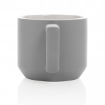 Keramikbecher im modernen Design Farbe grau vierte Ansicht