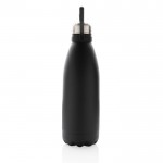 Große Thermosflasche mit Griff für den einfachen Transport Farbe schwarz vierte Ansicht